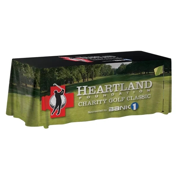 8' Table Cover with Full Color Dye Sublimation Print 6