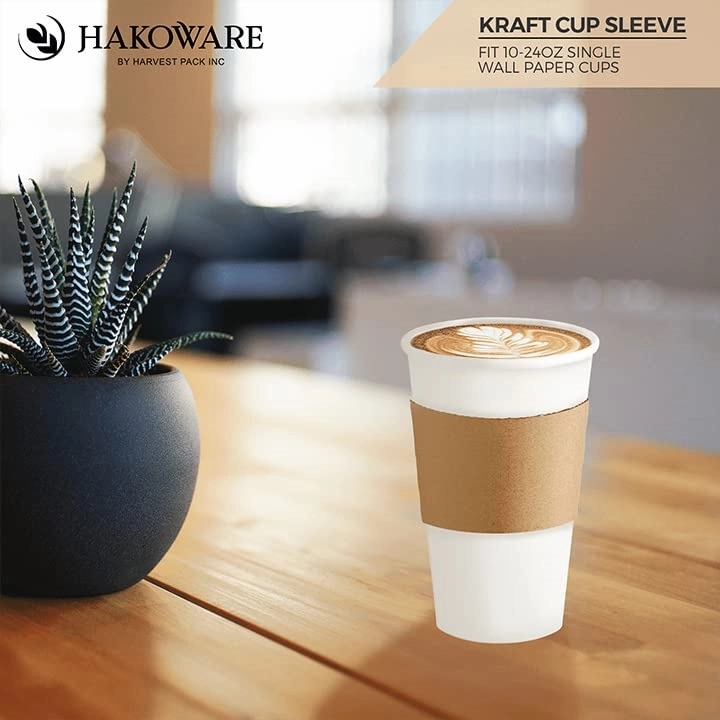 Kraft Paper Coffee Cup Clutch Sleeve 6