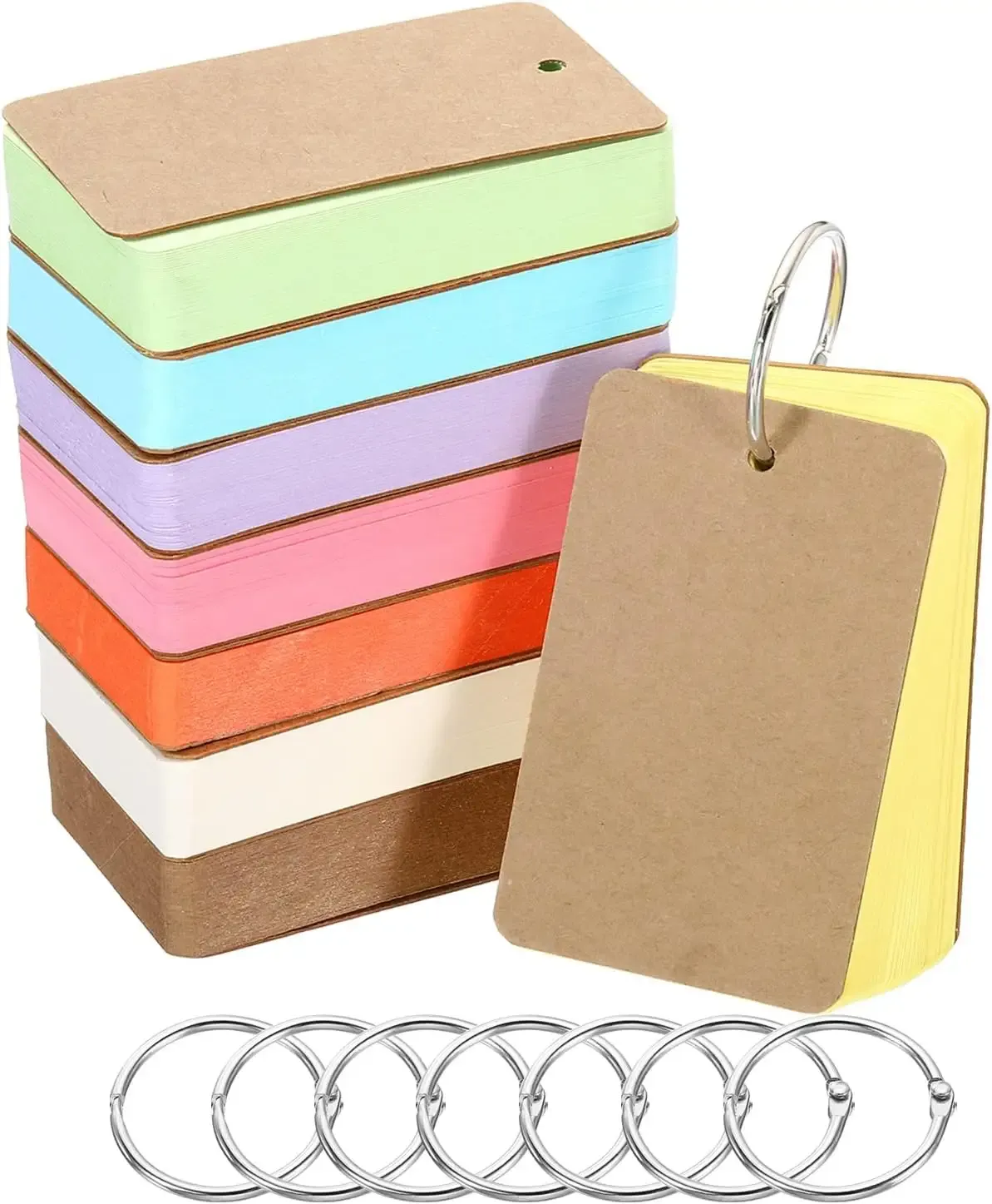 Index With Binding Rings Double-sided Available Study Cards 7