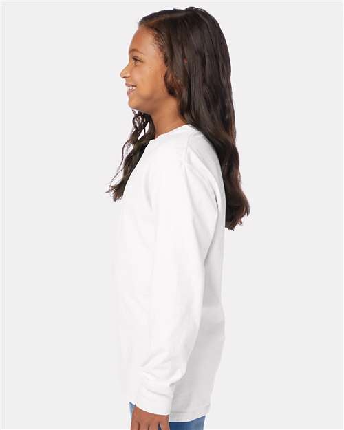 Youth Garment-Dyed Long Sleeve T-Shirt - GDH275 65