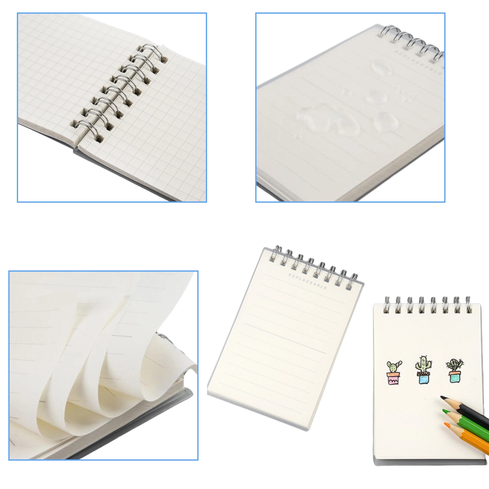 A7 Wirebound Top Spiral Small Notebook Memo Books 1