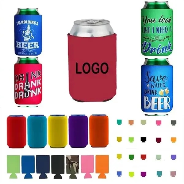 Neoprene Collapsible Can Cooler Sleeves 2