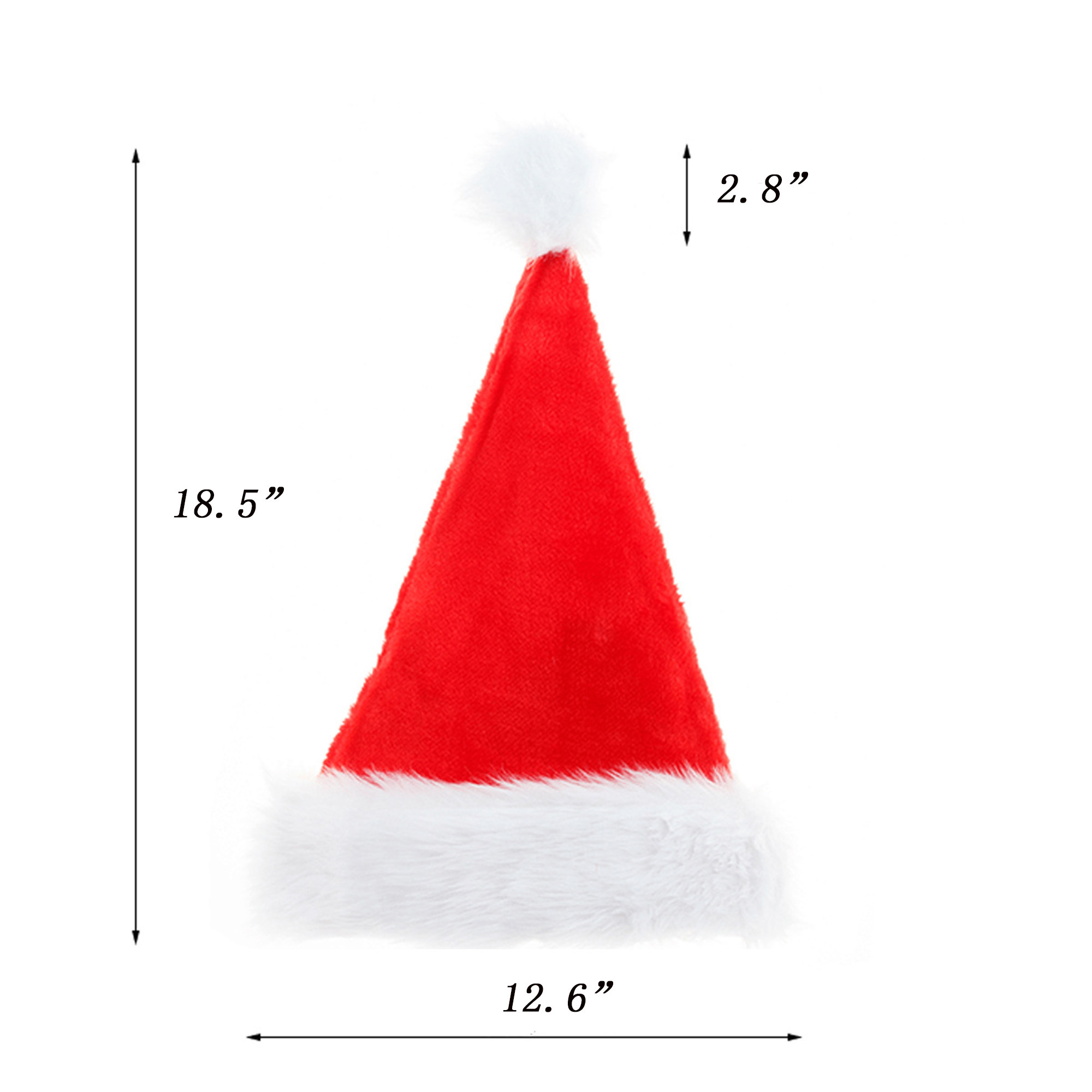 Velvet Christmas Decorations,Gift Party Hats 3