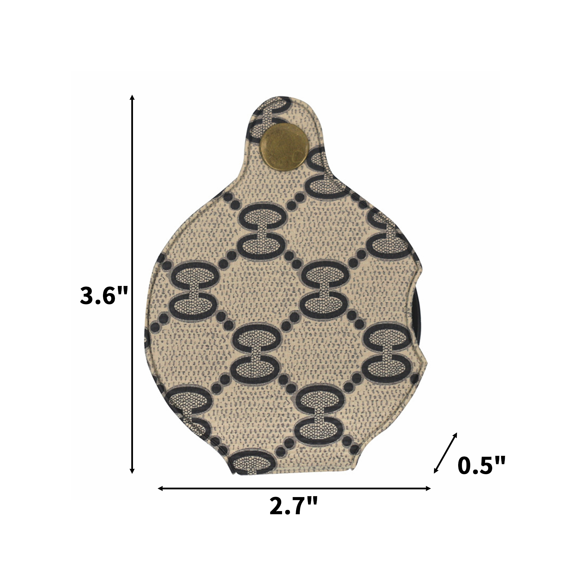 Compact Magnifier With Leather Cover 10 Times 3.6" x 2.7" x 0.5" 5