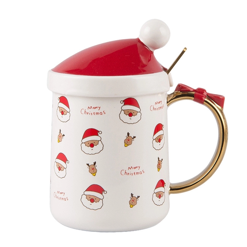 Christmas Hat Shaped Coffee Ceramic Mug 3