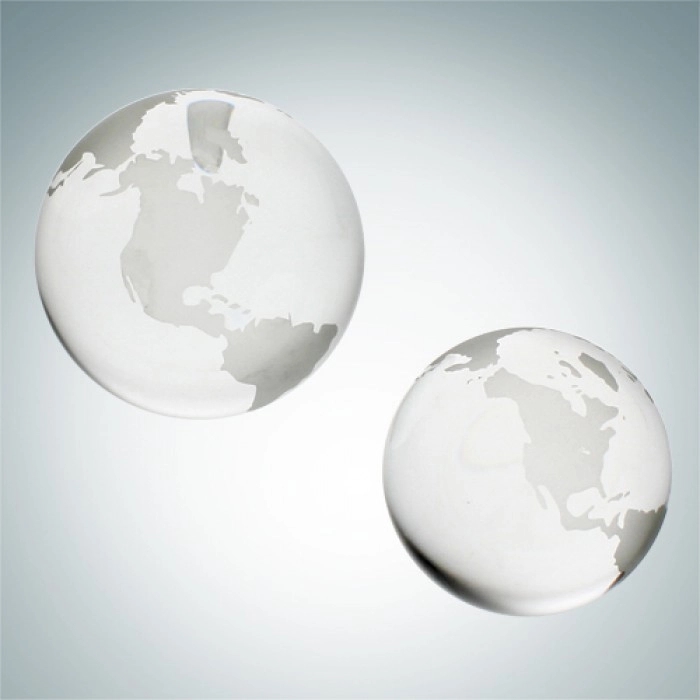 Crystal Globe Paperweight 4