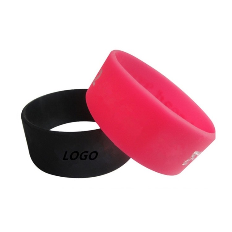 1' Wide Silicone Wristband 2