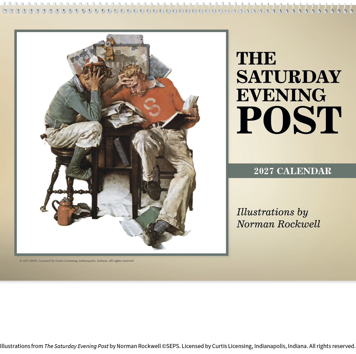 Triumph® Calendars The Saturday Evening Post Illustrations by Norman Rockwell Calendar 89