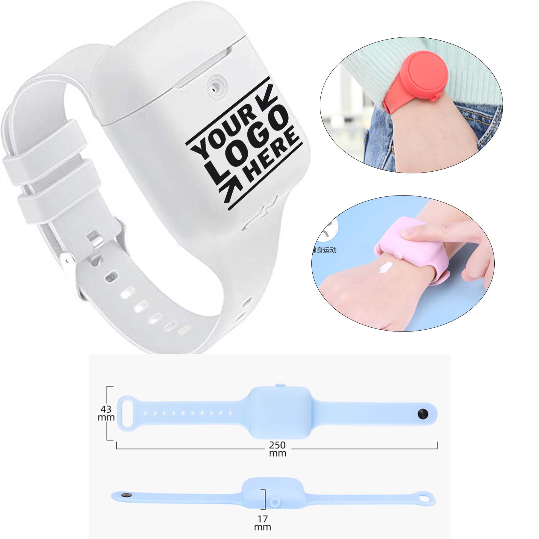Silicone Wristband Compatible with AirPods Wrist Band Holder
