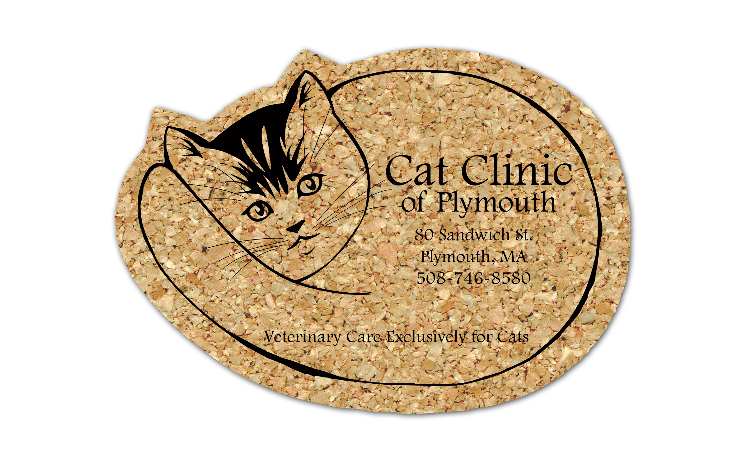 Cat Cork Coaster 1