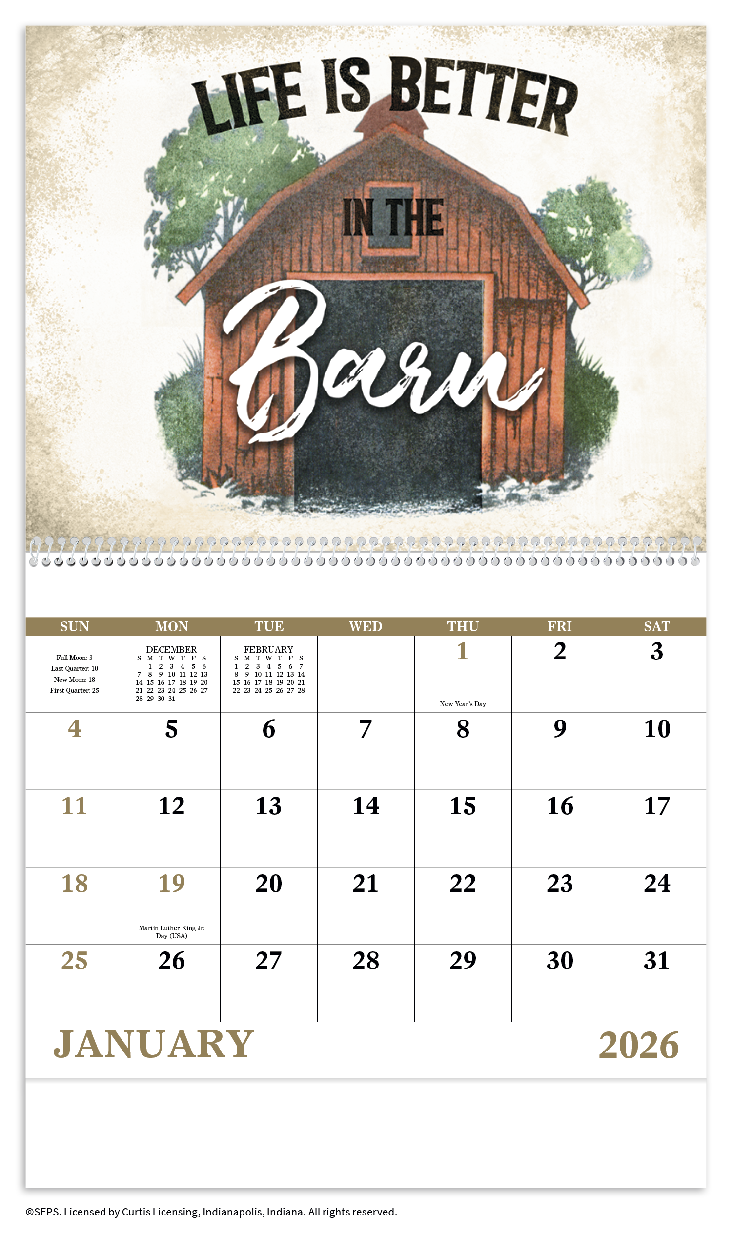 Good Value™ Country Days - Spiral Calendar 20