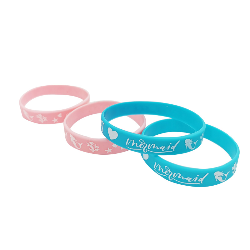 Colored Silicone Stretch Unisex Wristbands 33