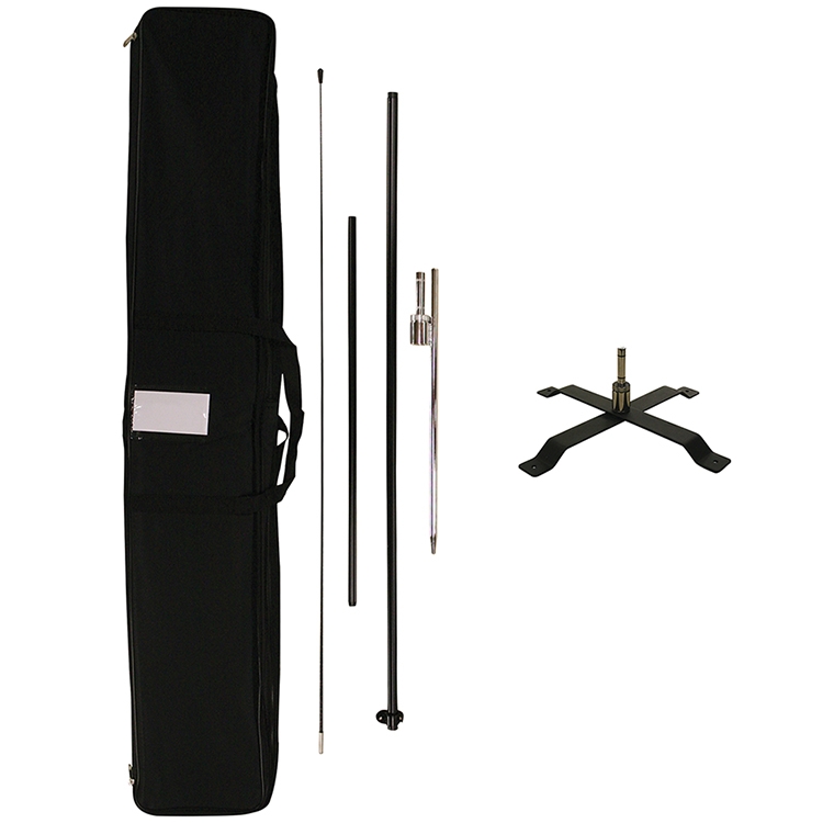 6' Portable Double Sided Teardrop Kit with Cross Base 11
