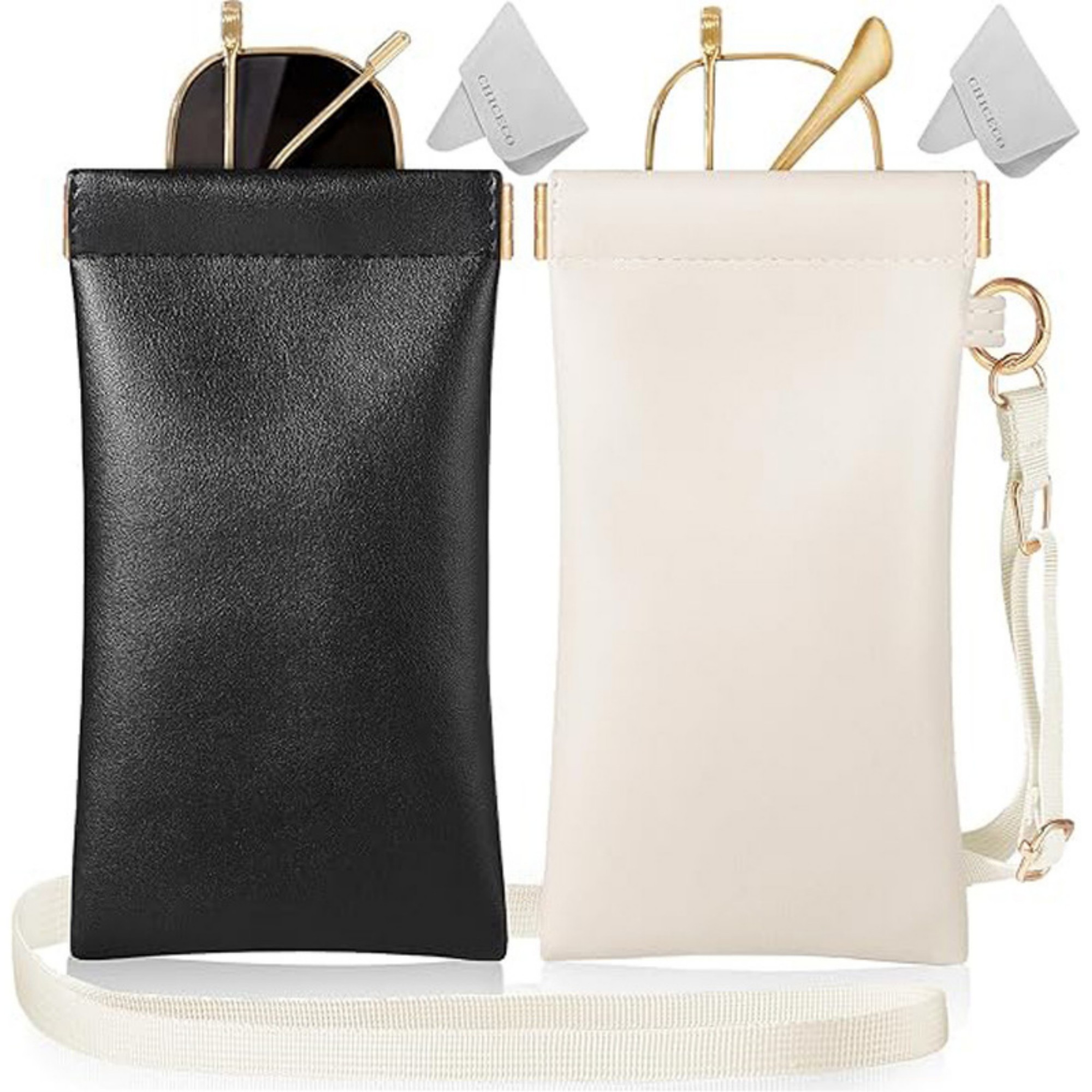 Portable Eyeglass Pouch With Adjustable Lanyard 3