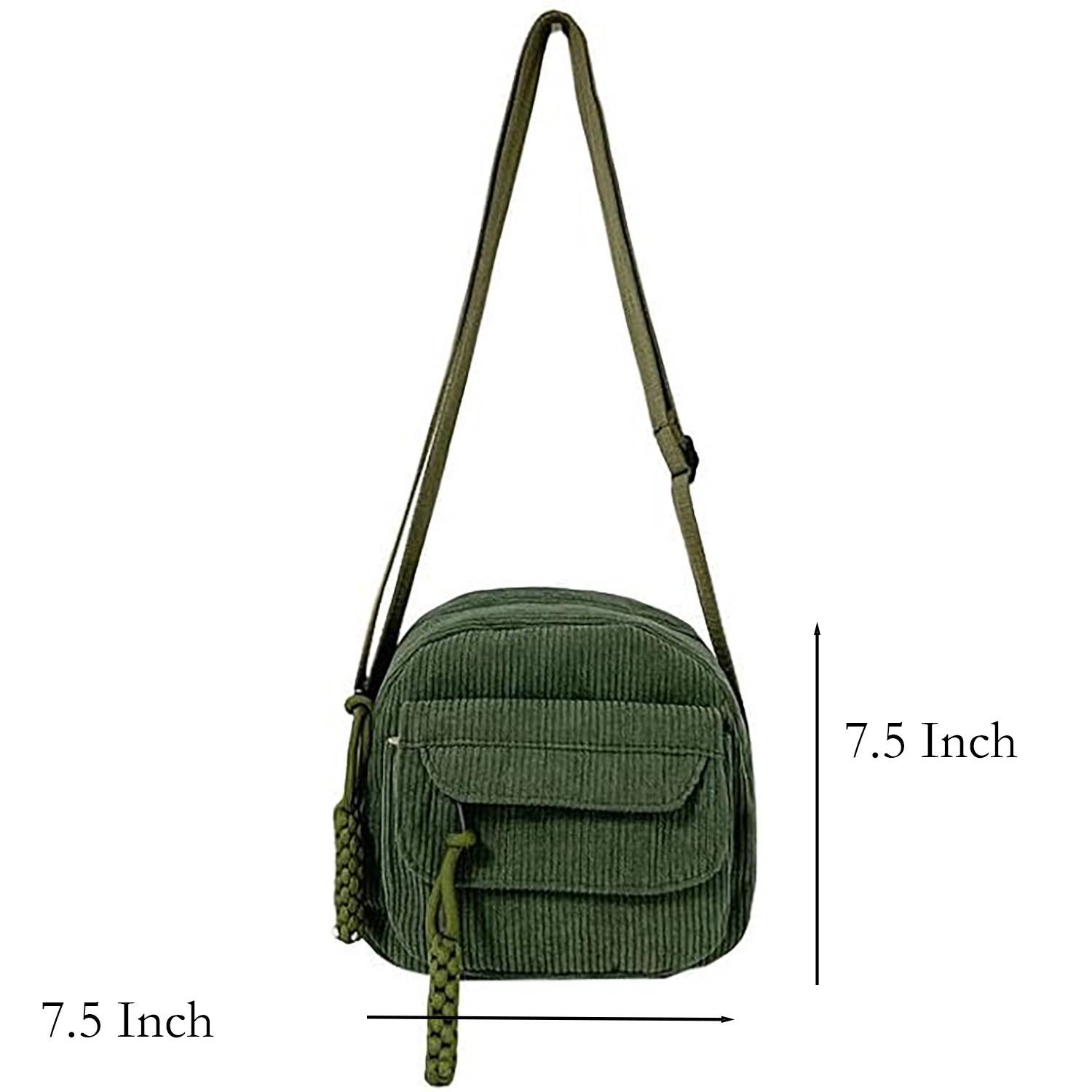 Simple solid color striped bag 3