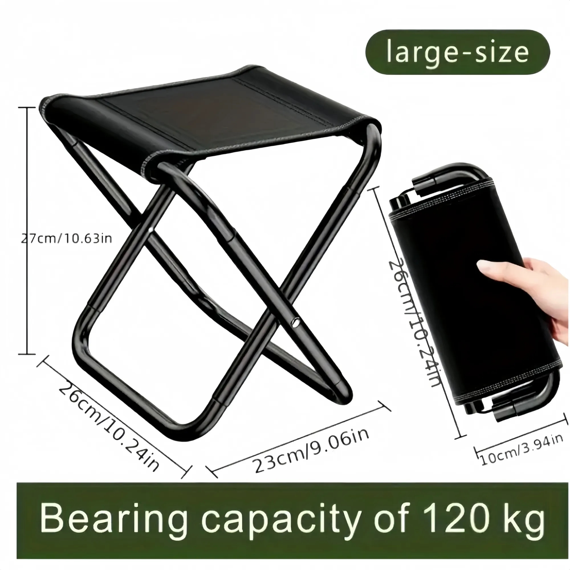 Stainless Steel Portable Folding Chair 2