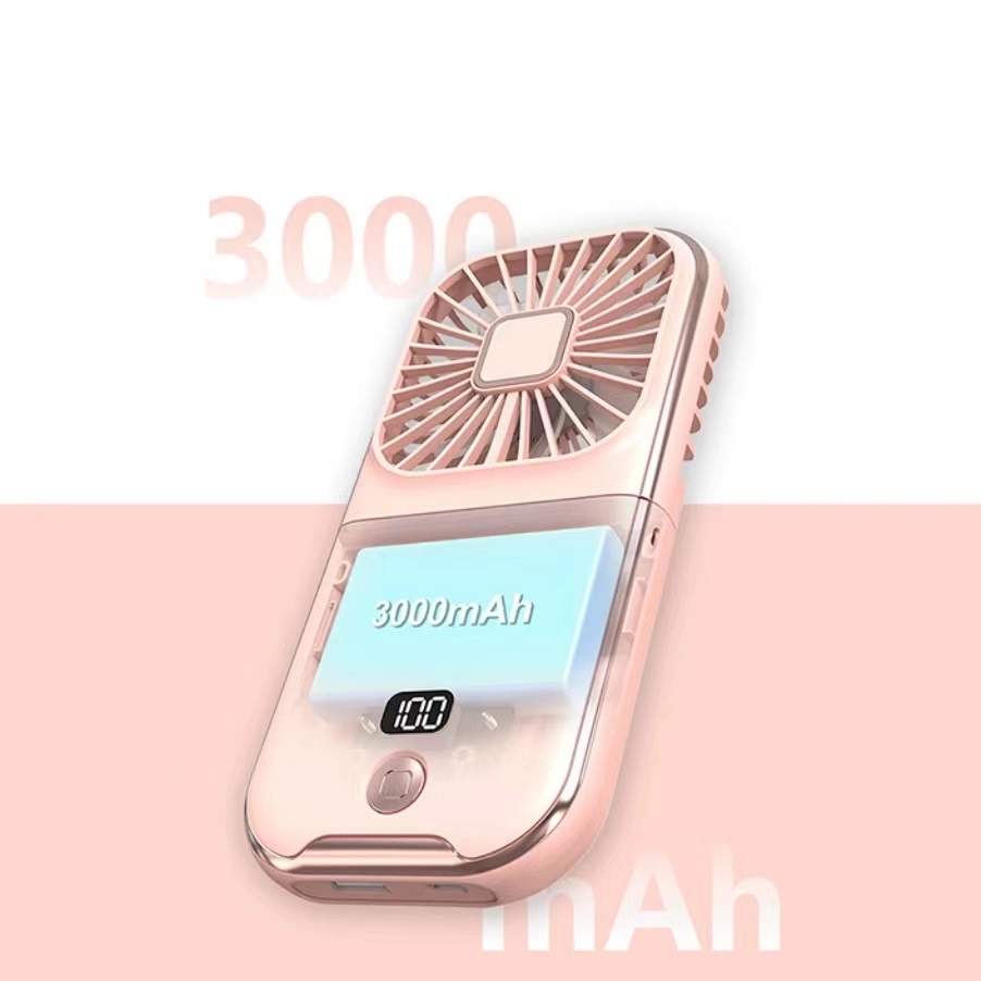 Custom Multifunctional Mini Fan Power Bank Phone Holder 4
