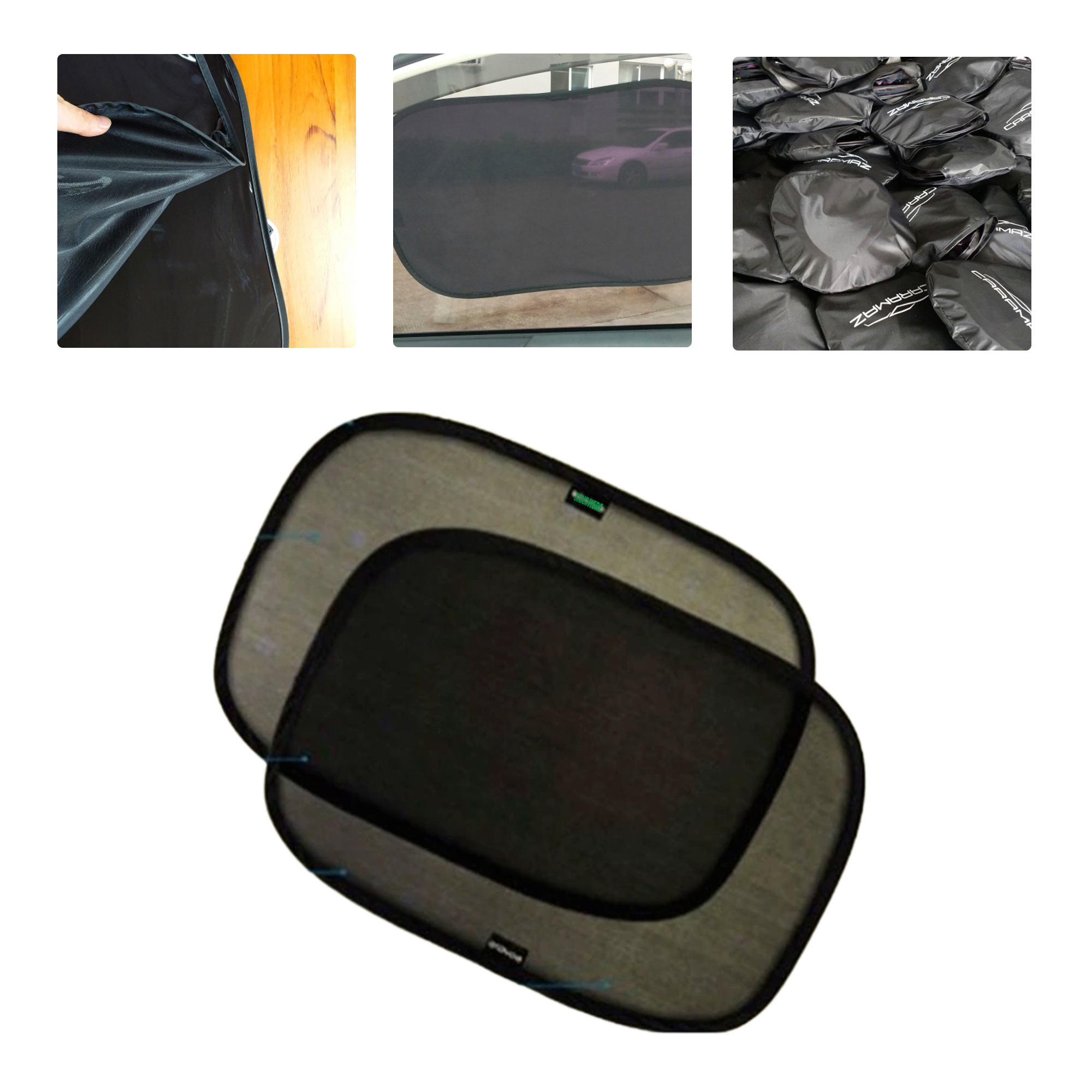 MOQ 50 Custom PVC Static Cling Car Window Sunshade 2