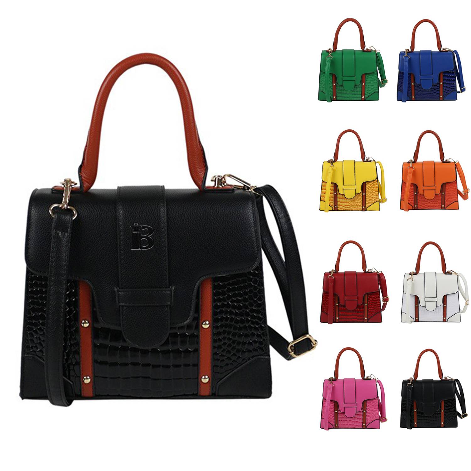 Pu Leather Hand-Held Messenger Bag 3
