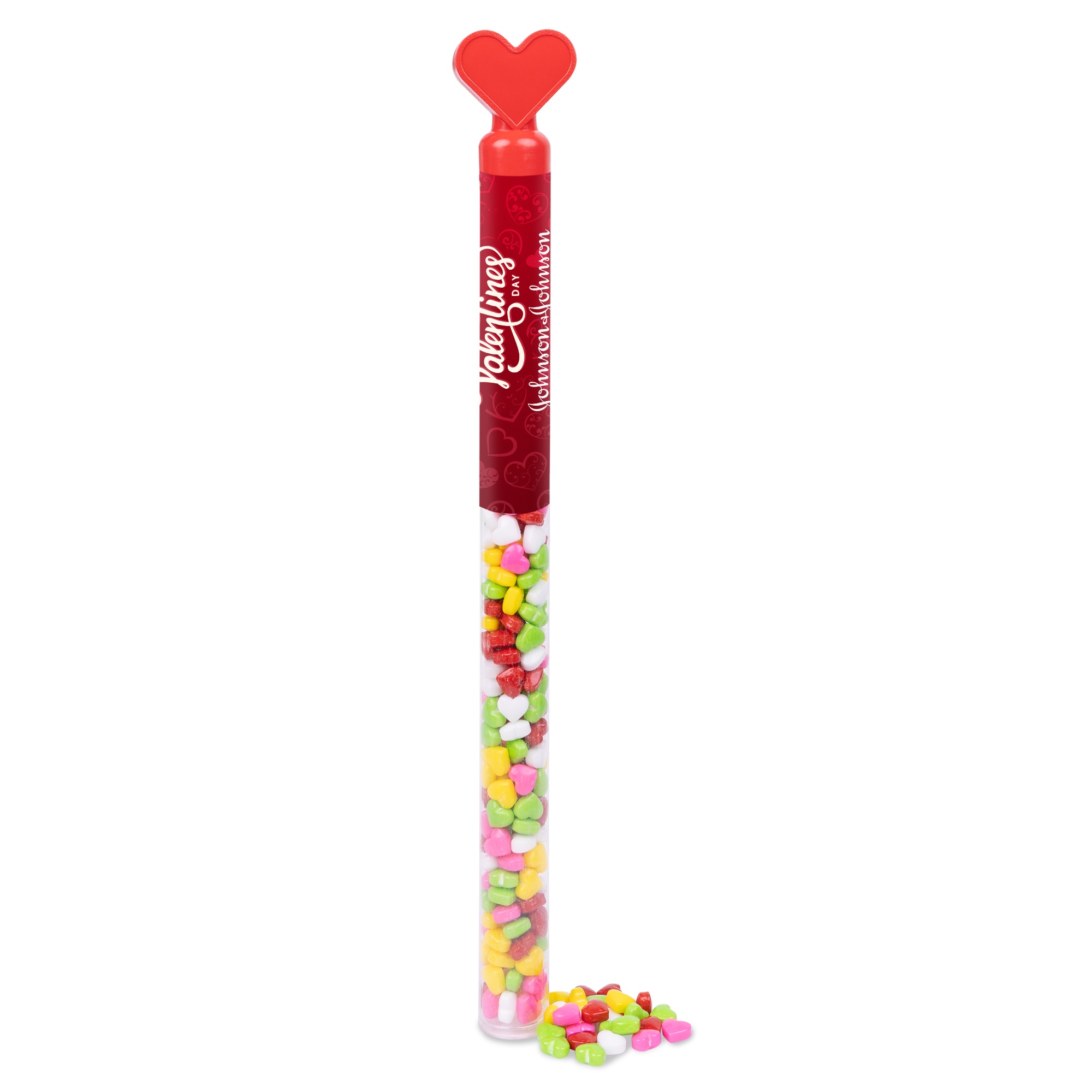 Heart Topper Candy Tube With Candy Corn 1