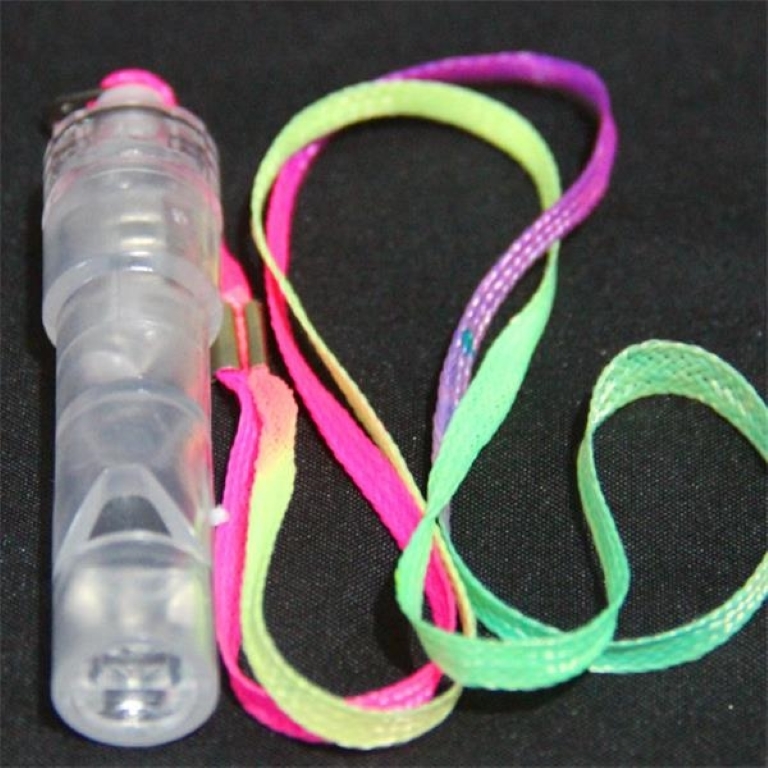 Lanyard LED Flashlight Whistle 4