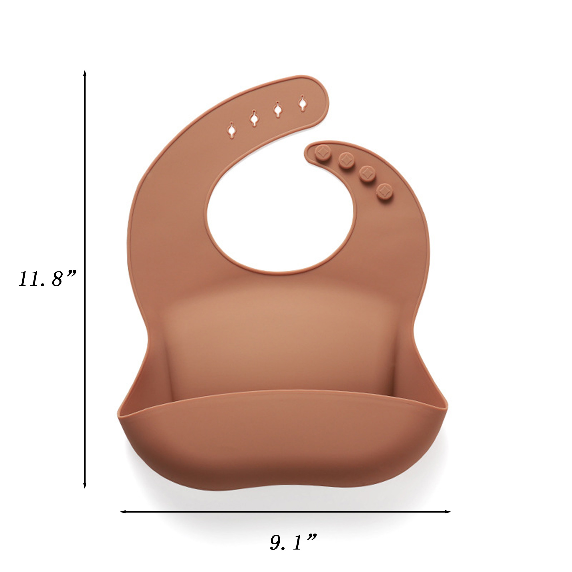 Waterproof And Leak-Proof Silicone Bib For Infants 2