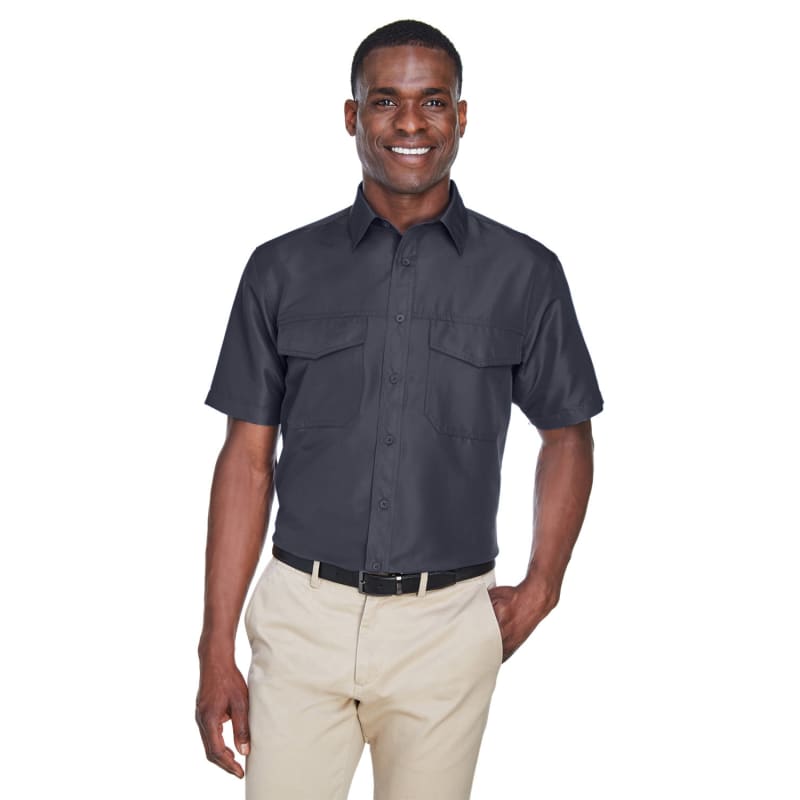 Harriton Men's Key West Short-Sleeve Performance Staff Shirt 12