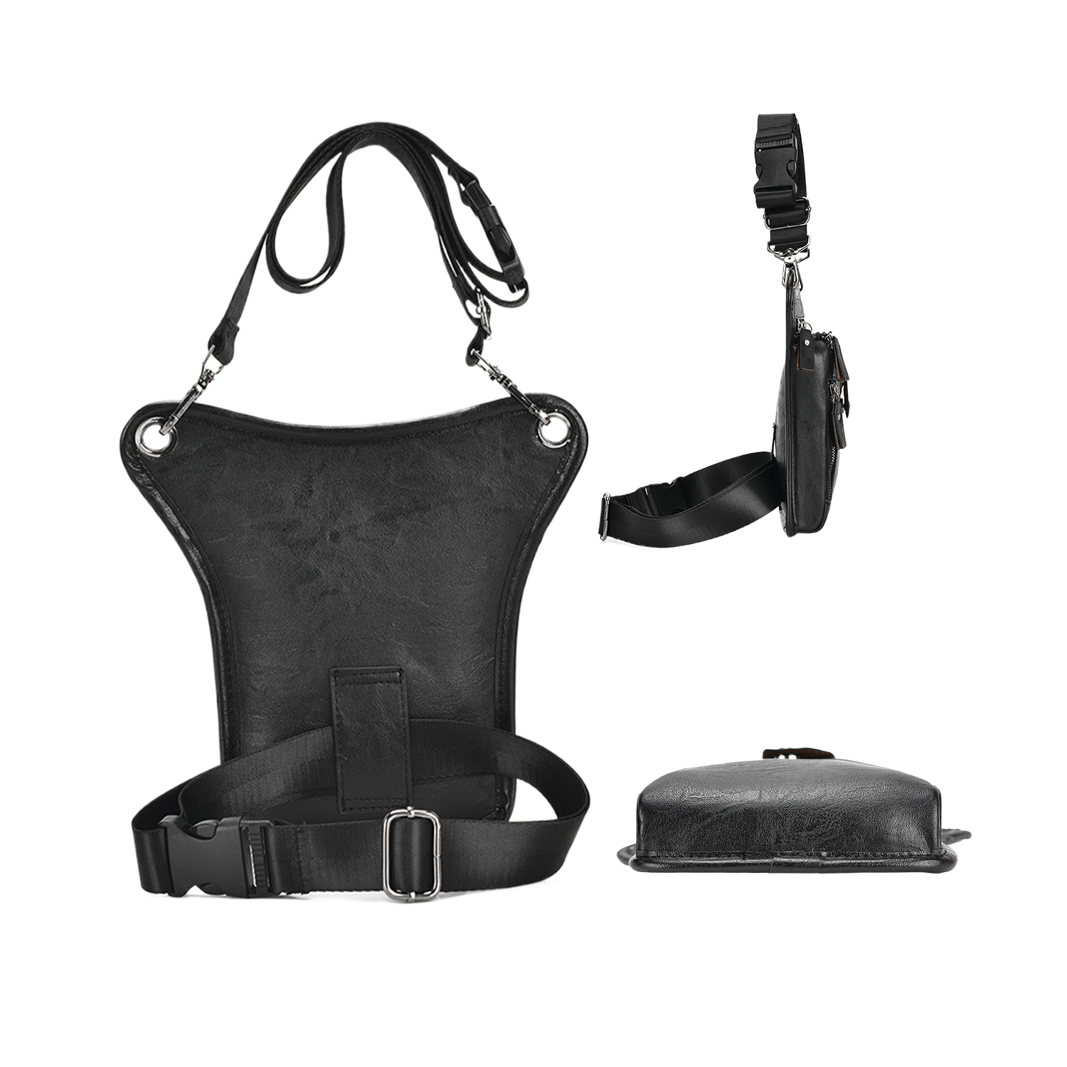 Leather Outdoor sports Waist Pack 5