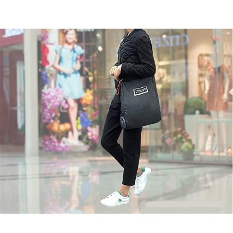 Folding telescopic small disc shopping bag 5