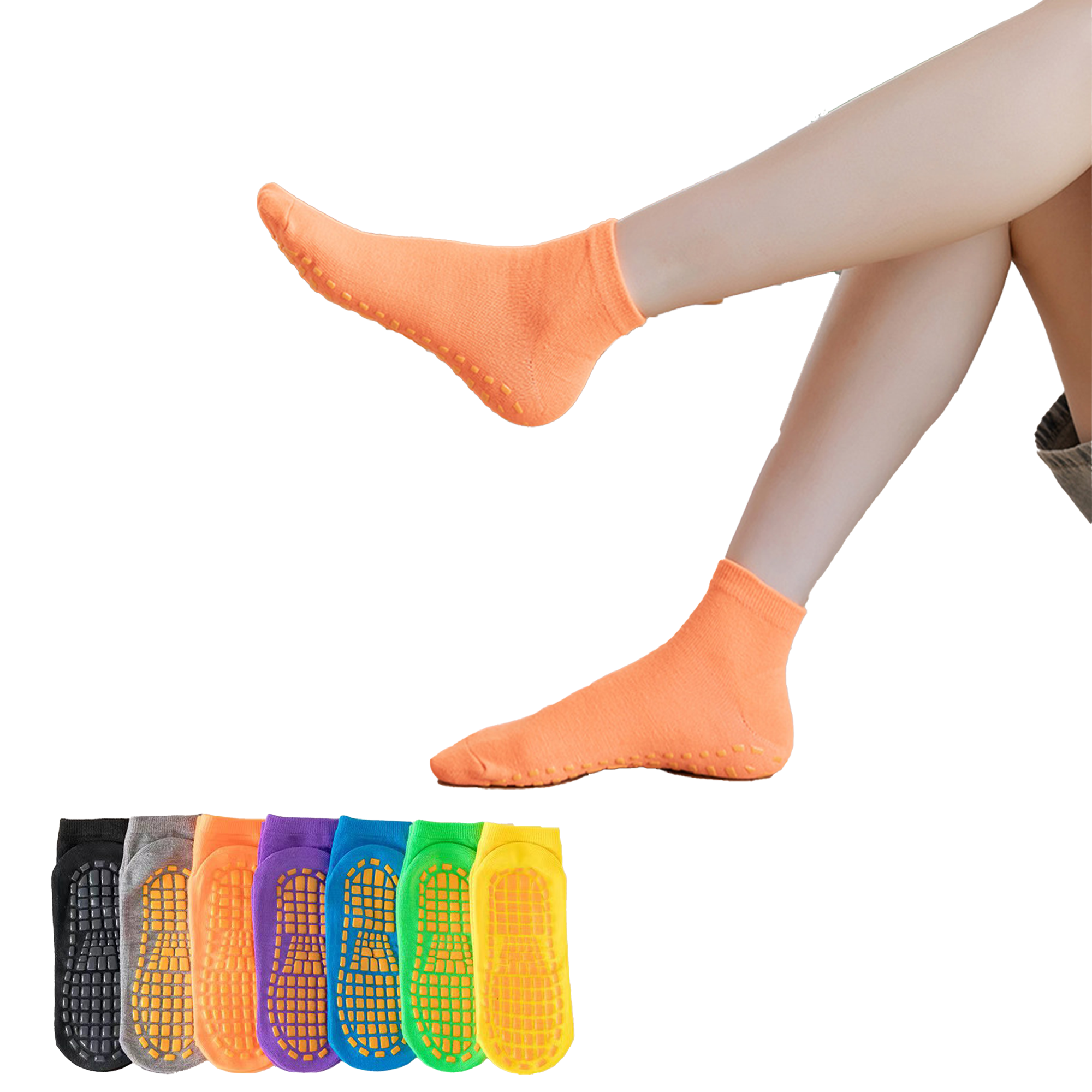 Adult Home Yoga Pilates Non-Slip Grip Socks 2