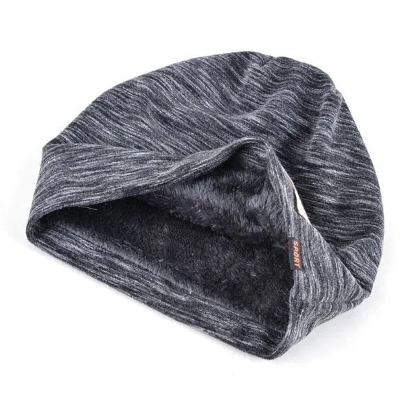 Rock Logo Hip Hop Beanie Cap with Velvet Lining for Men 7