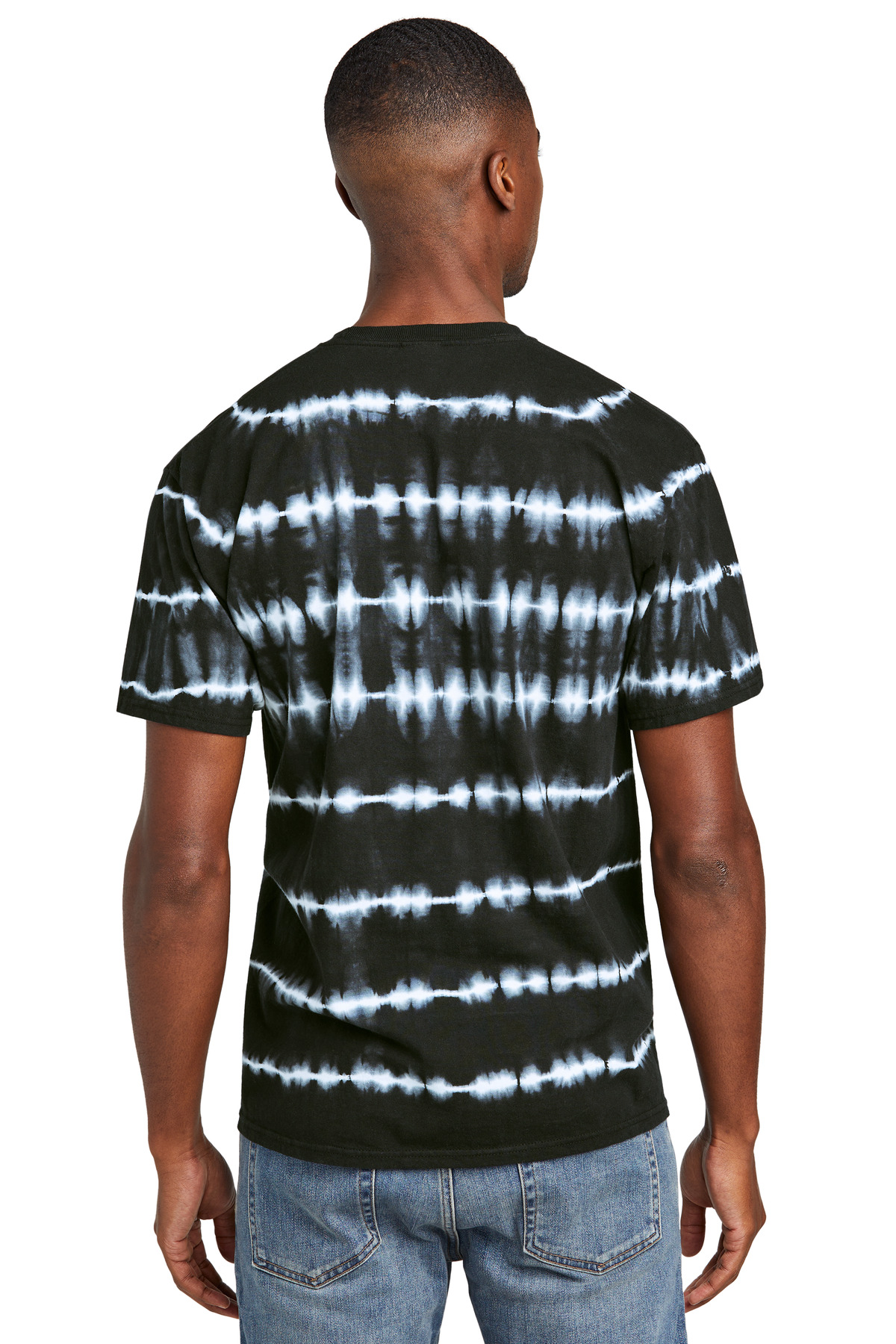 Allover Stripe Tie-Dye Tee