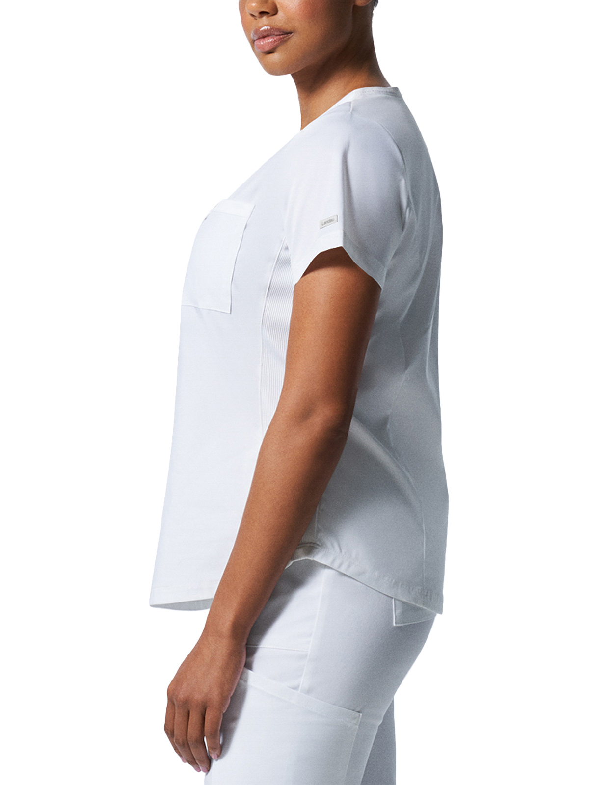 Landau - ProFlex - Women's Two-Pocket Back Princess Seamed V-Neck Top 47
