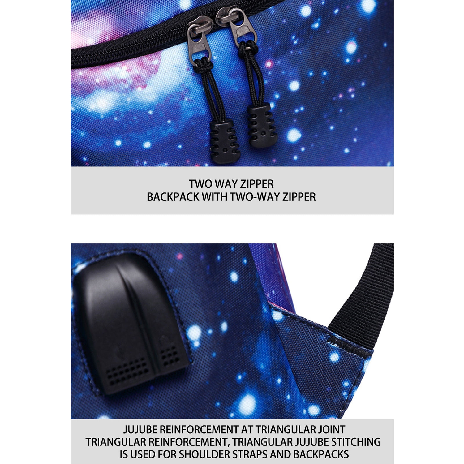 Oxford Multifunction USB Charging Backpack 3