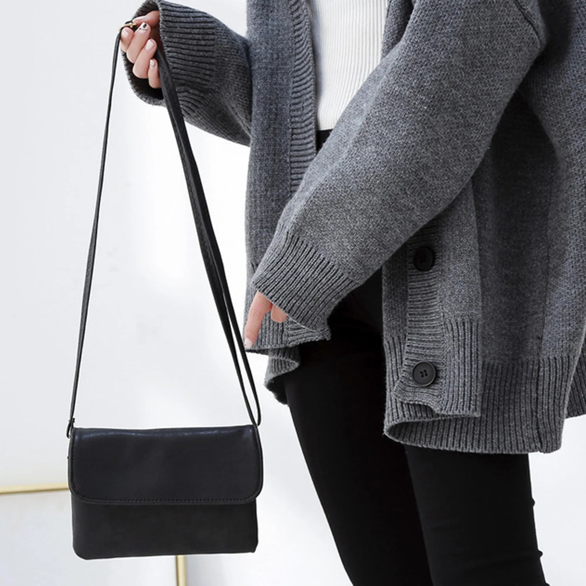 Women's Suede Leather Crossbody Bag 13