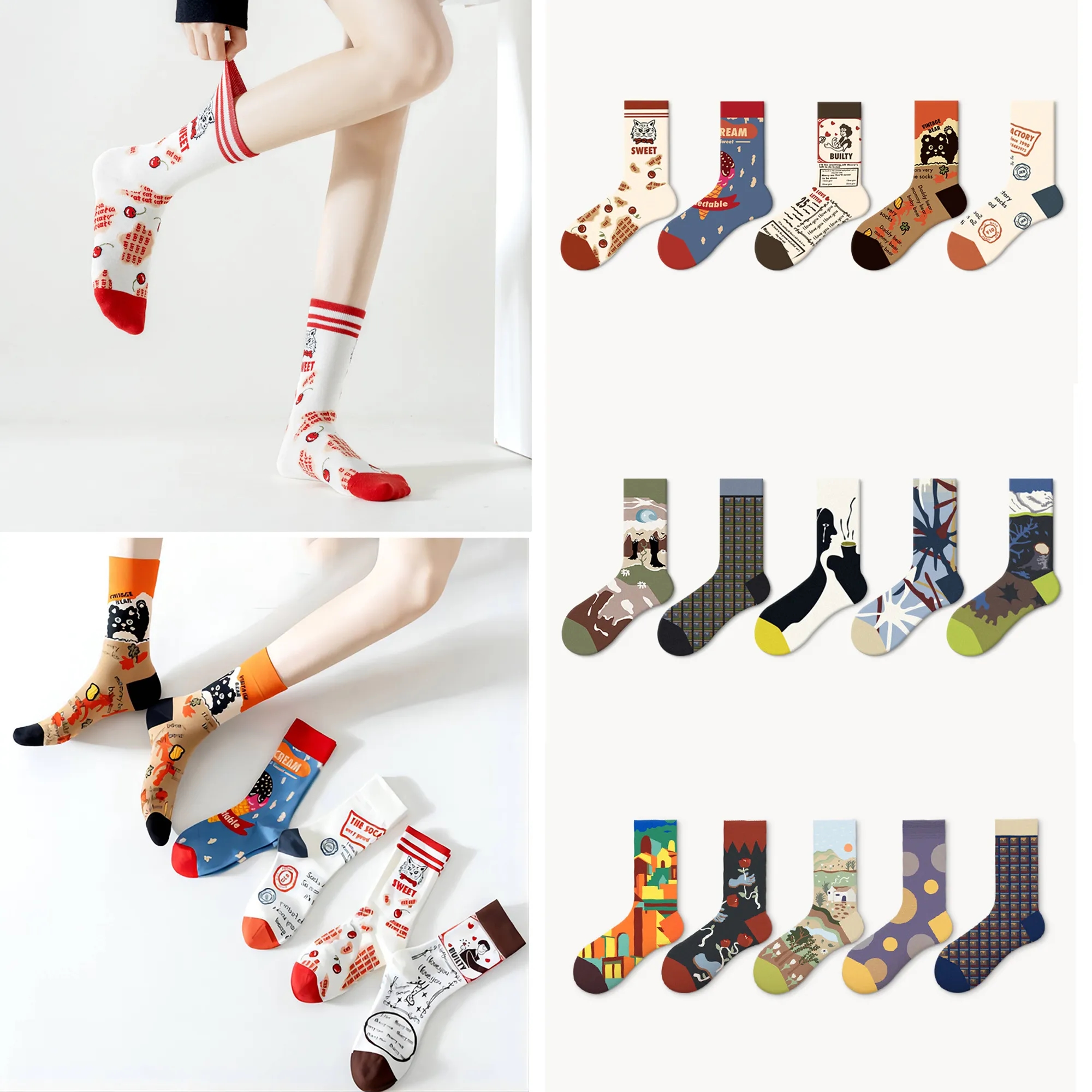Full Color Adult Socks, Custom Logo