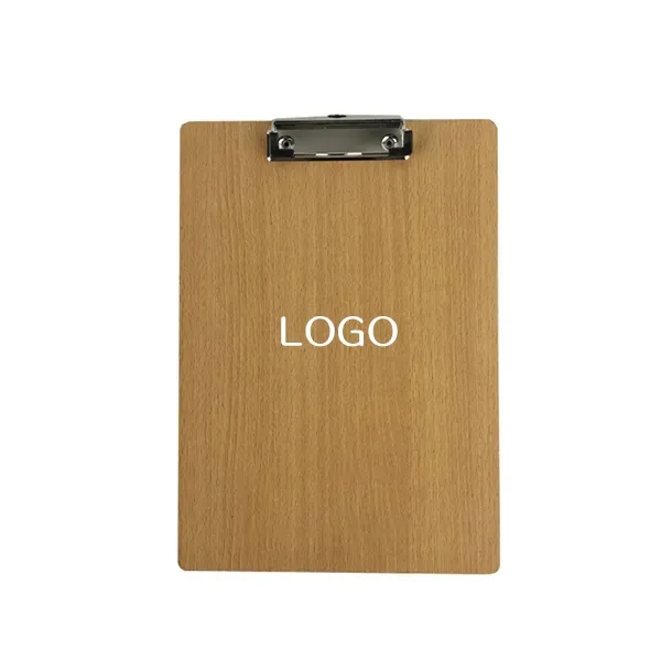A4 Wooden Clipboard with Metal Clip 3
