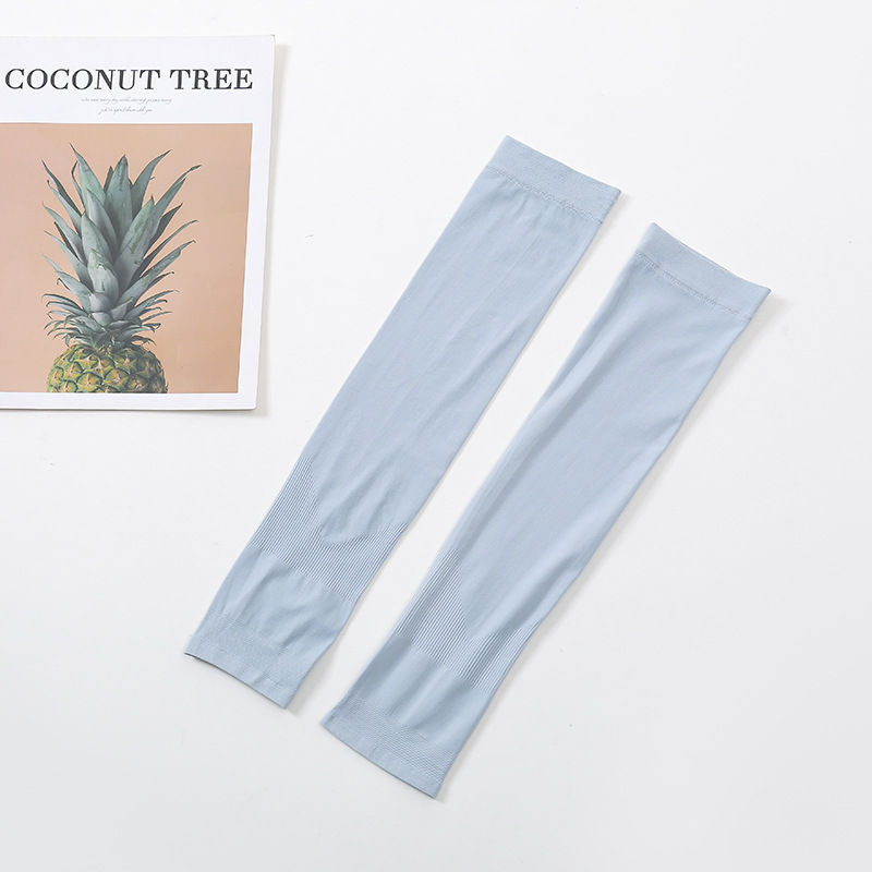 Long Cooling Ice Silk UV Arm Cover Sleeves 11