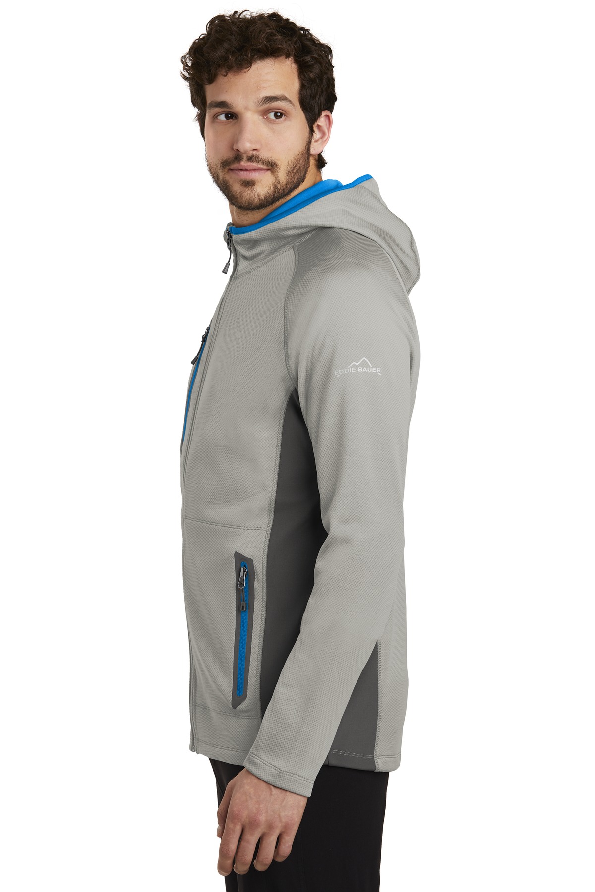 Eddie Bauer Sport Hooded Full-Zip Fleece Jacket. EB244 23