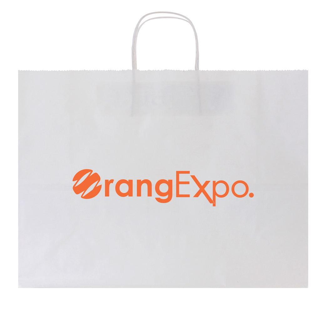 White Kraft Shopping Bag 1