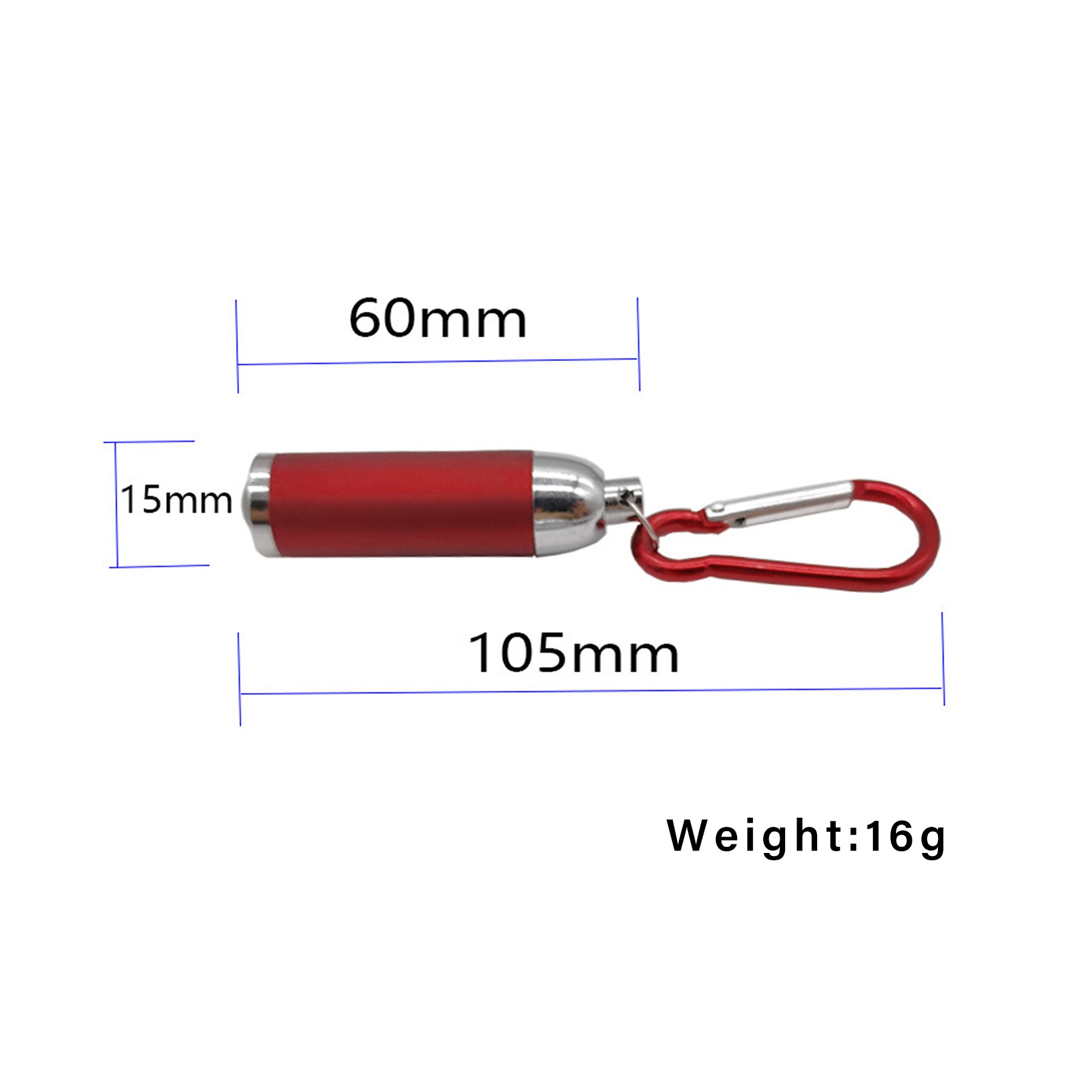 Outdoor Night Retractable Zoom Flashlight With Carabiner 3