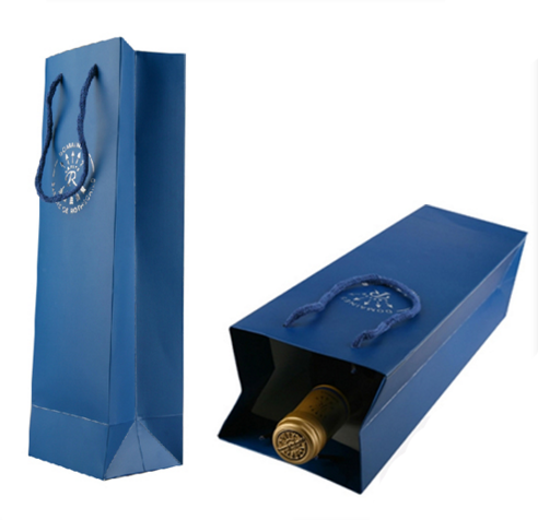 European Heavy Wine Paper Bag - Matte Laminated 15