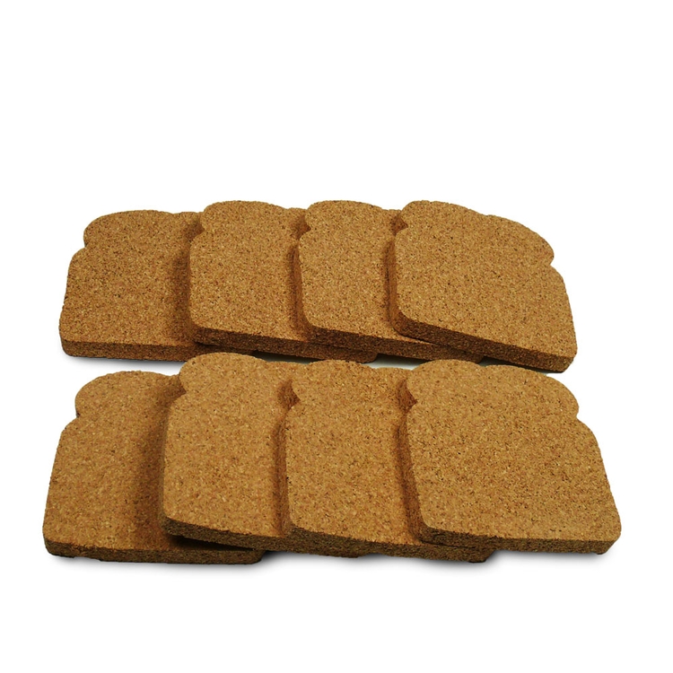 1/2" CORK TOASTER COASTER 8 PACK