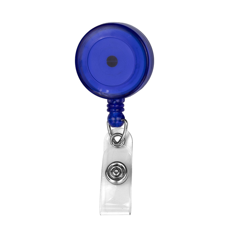"Bellefontaine VL" 30" Cord Round Retractable Badge Reel and Badge Holder with Rotating Alligator Cl 9