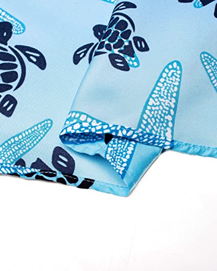 100% Polyester Regular Fit Short Sleeve Casual Hawaiian Shirt for Men 8