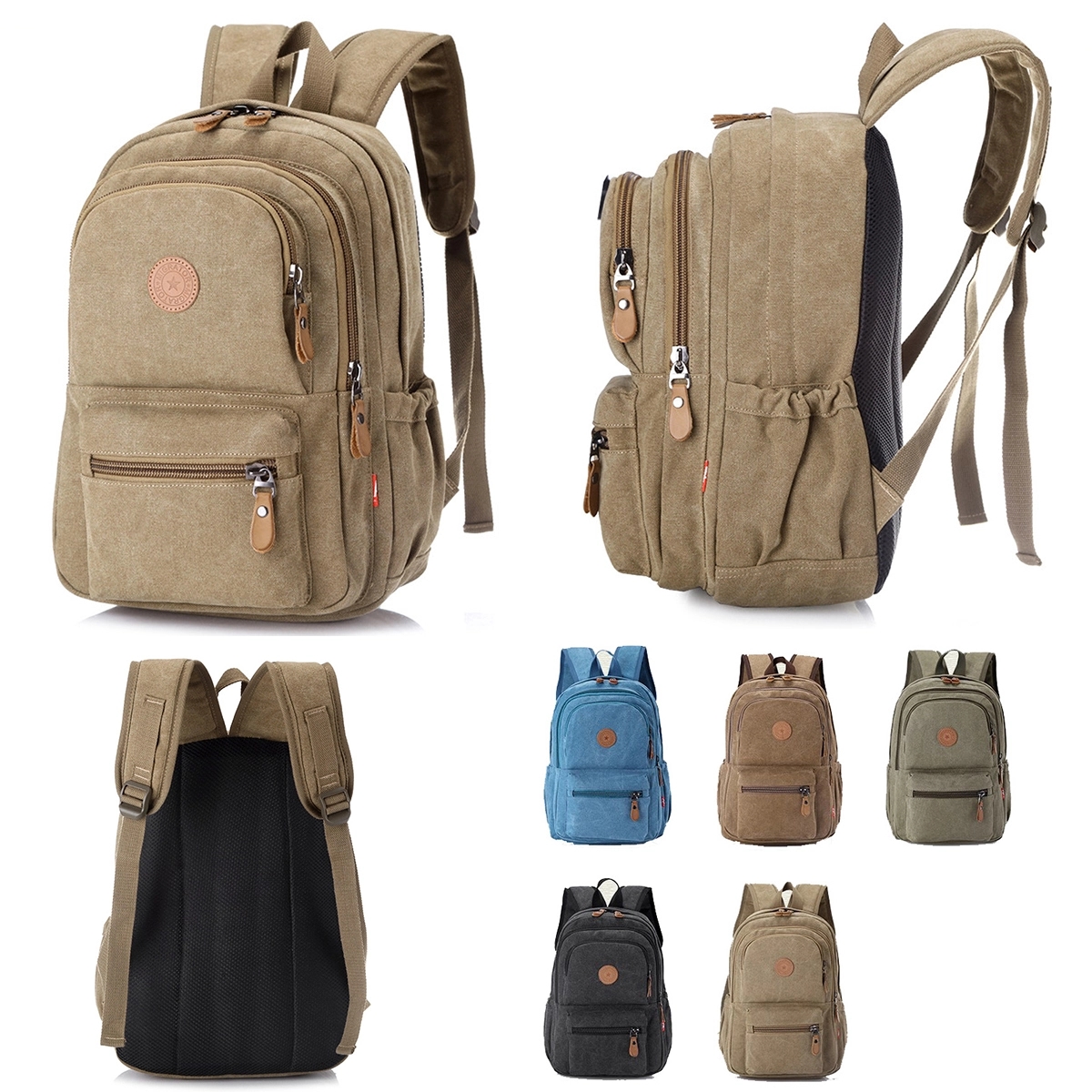 Vintage Canvas Backpack 1