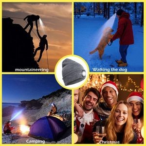 Led Beanie Hat With Light 2