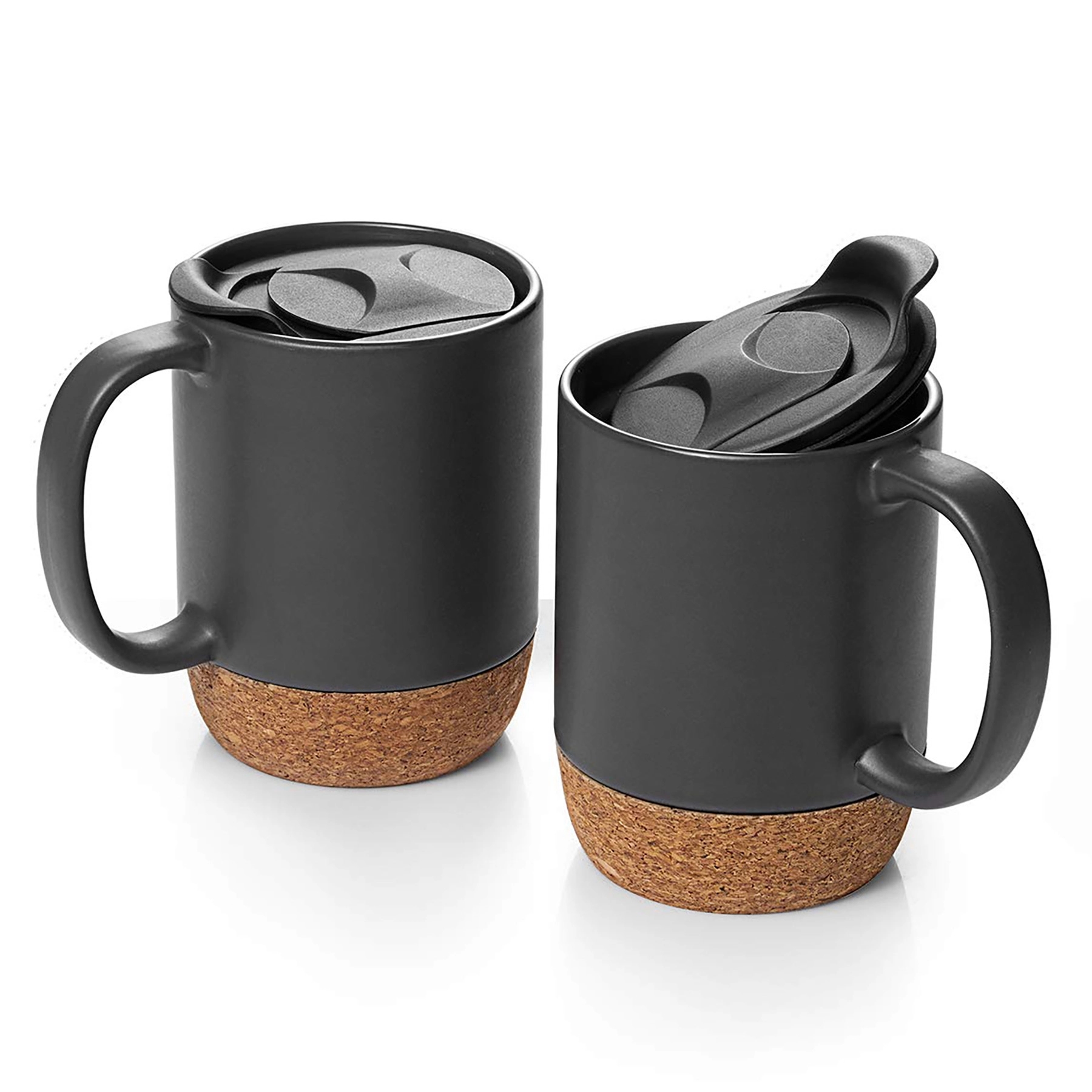 15oz Ceramic Coffee Mug w/ Lid 3