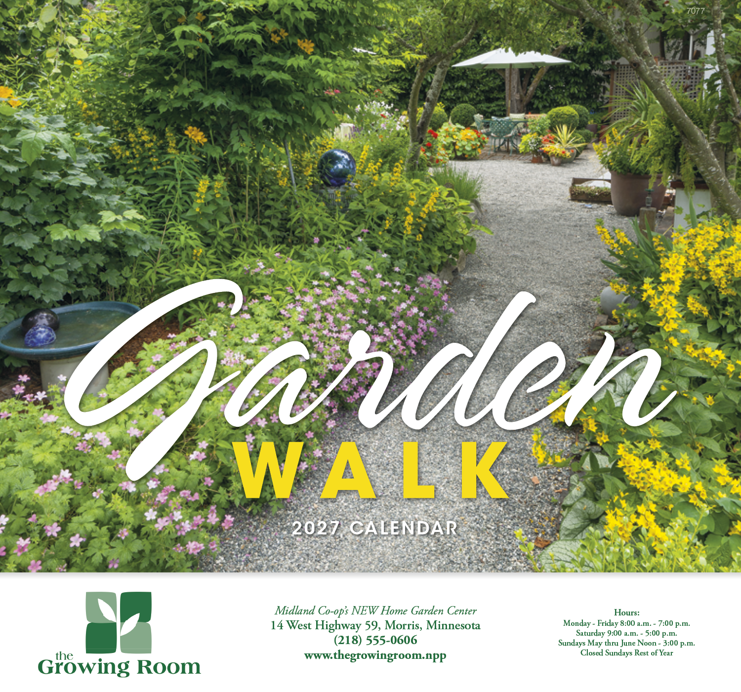 Good Value™ Garden Walk - Stapled Calendar 30