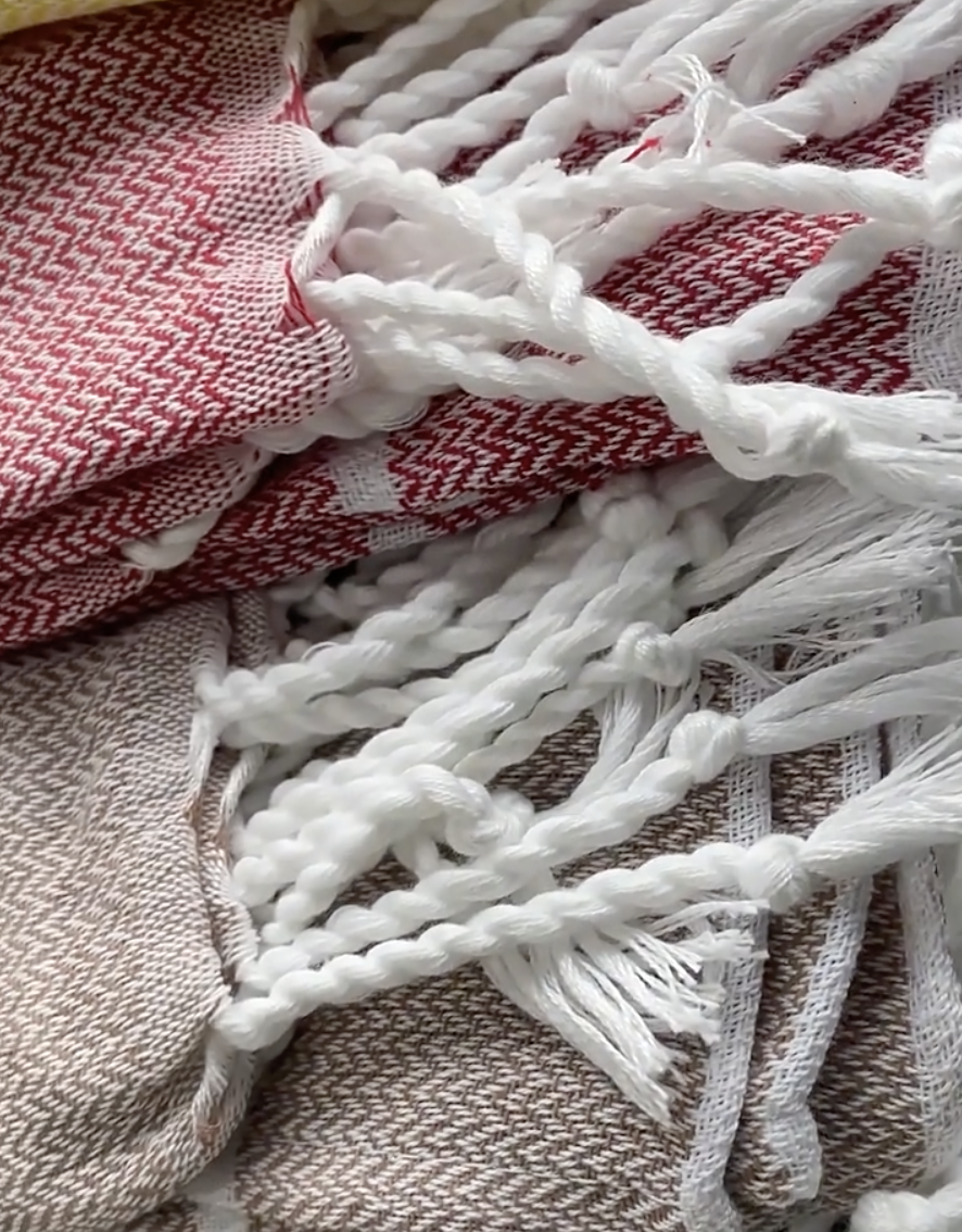 Turkish tassel beach towel 20